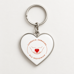 Fundacja Ambasada Heart-Shaped Keychain
